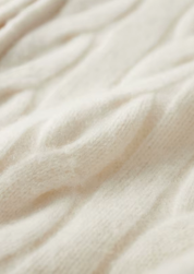 NOBA WOOL DUAL-ZIP CABLE CARDIGAN