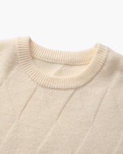 Diamond Knit Crewneck Sweater