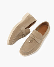 Old Money Suede Lady Loafers