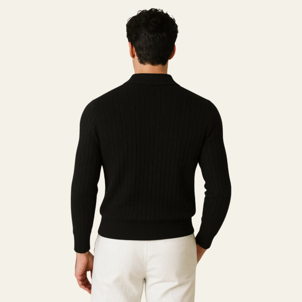 The Lucerne Ribbed Knit Polo