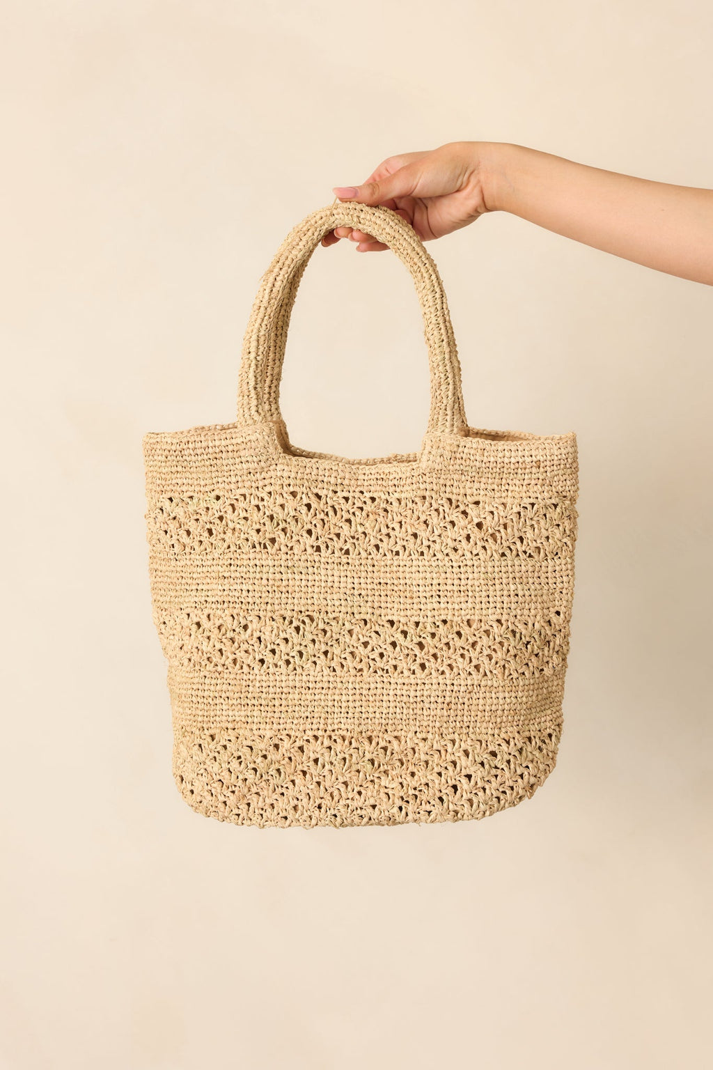 I Know The Way There Natural Raffia Woven Handbag
