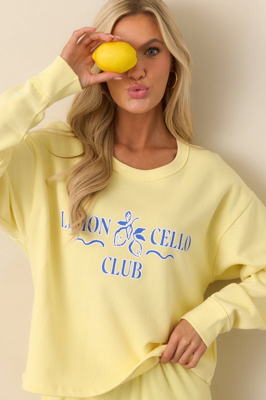 Z Supply Lemonade Yellow Limoncello Sweatshirt