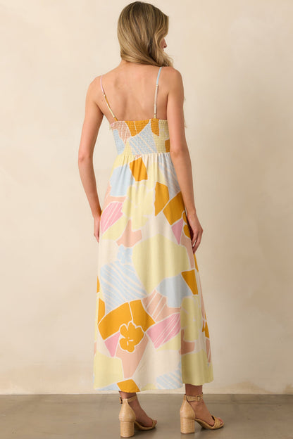 Z Supply Mellow Yellow Aura Riviera Floral Maxi Dress