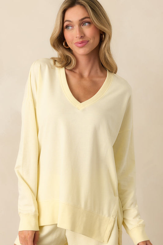 Z Supply Mellow Yellow Modern V-Neck Weekender