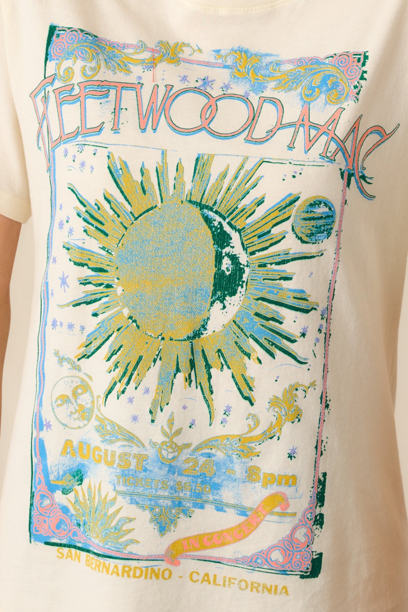 Fleetwood Mac Dreams Ivory Boyfriend Tee