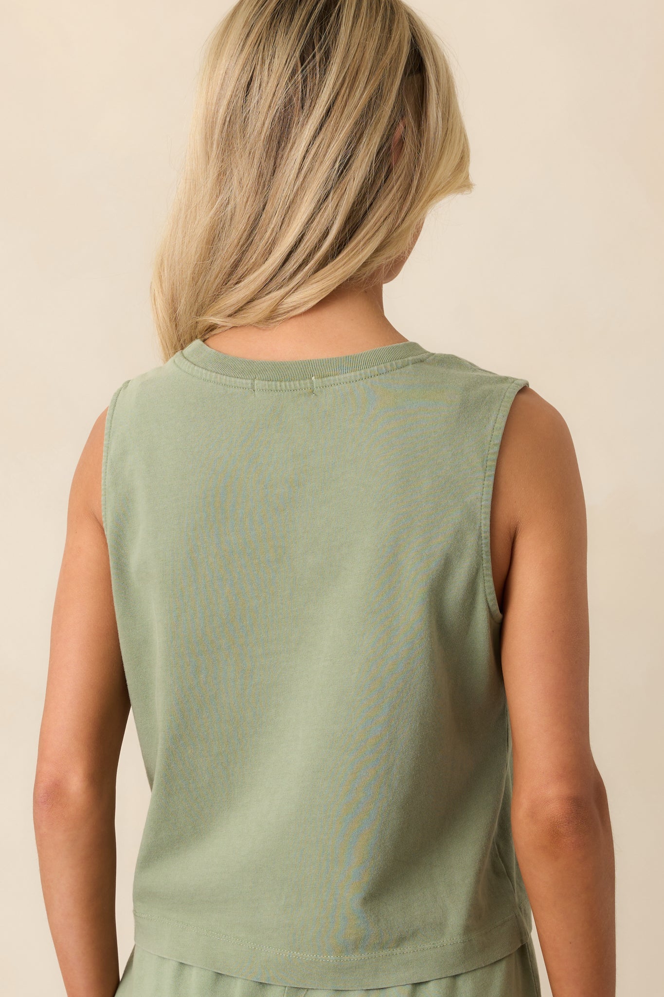 Z Supply Avocado Green Sloane Cotton Jersey Tank