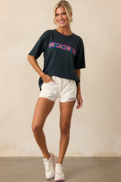 Z Supply Off White Classic Hi Rise Denim Short