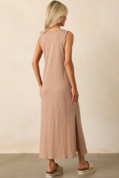 Z Supply Tan Iced Coffee Palisades Midi Dress