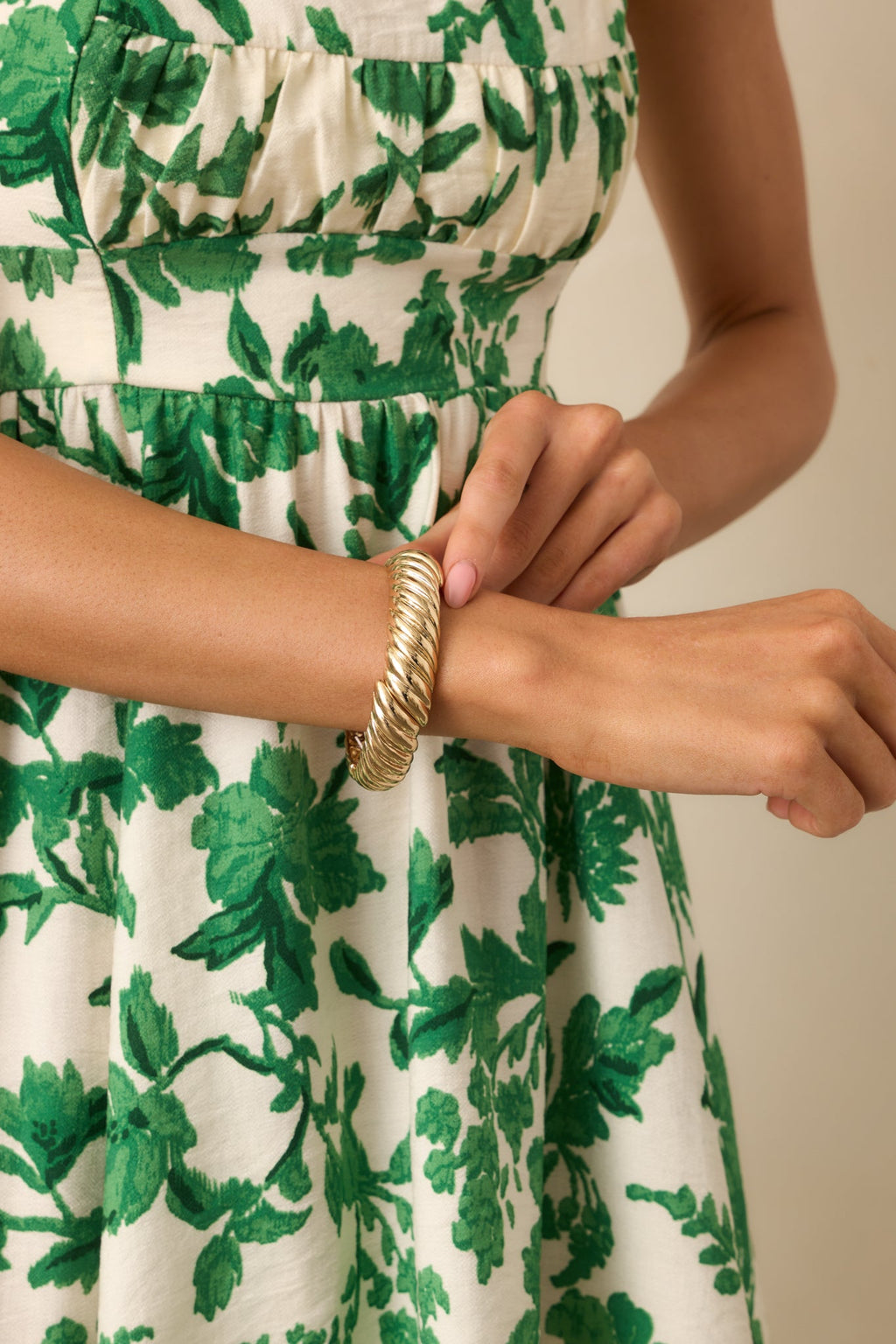 Beneath The Wind Gold Twisted Bracelet