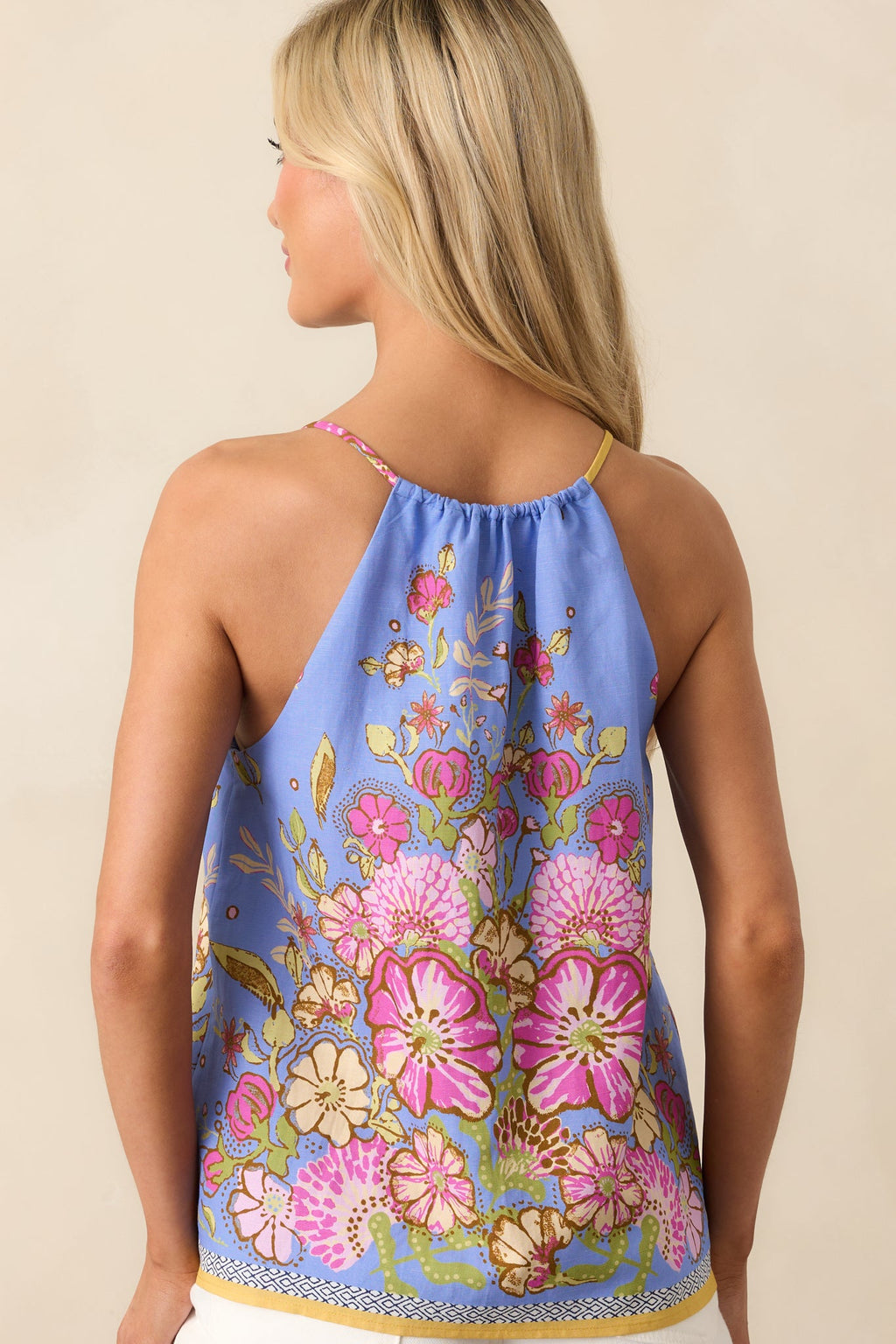 Garden Grove Periwinkle Multi Floral Tank Top