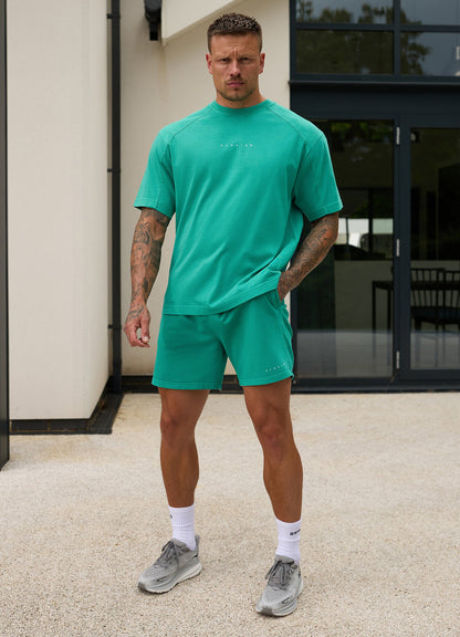 Gym King Purpose Washed Tee - Aqua Teal
