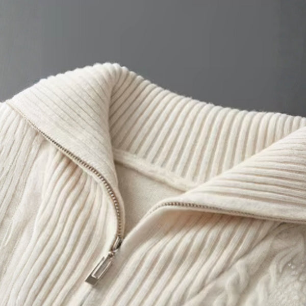 The St. Moritz Merino Wool Quarter Zip Sweater