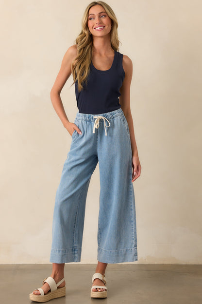 Z Supply Light Wash Cotton Weston Luxe Soft Denim Pants