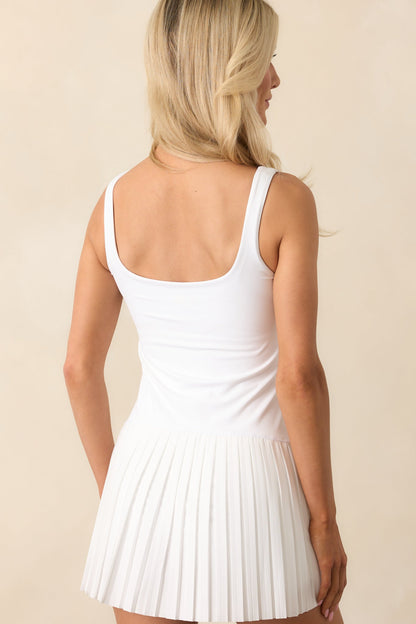 Z Supply White In Your Court Mini Dress