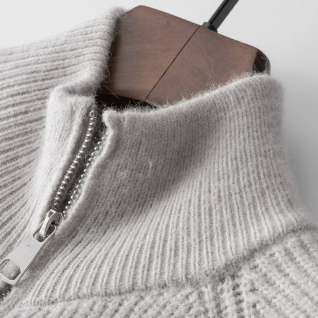 The Amalfi Wool Zipper Vest