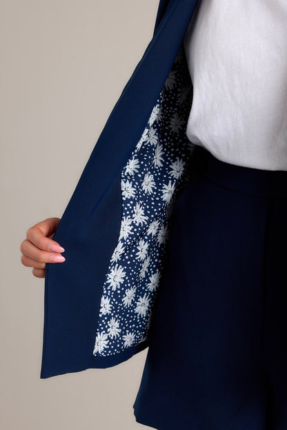 Grace In Every Step Lightweight Navy Blazer