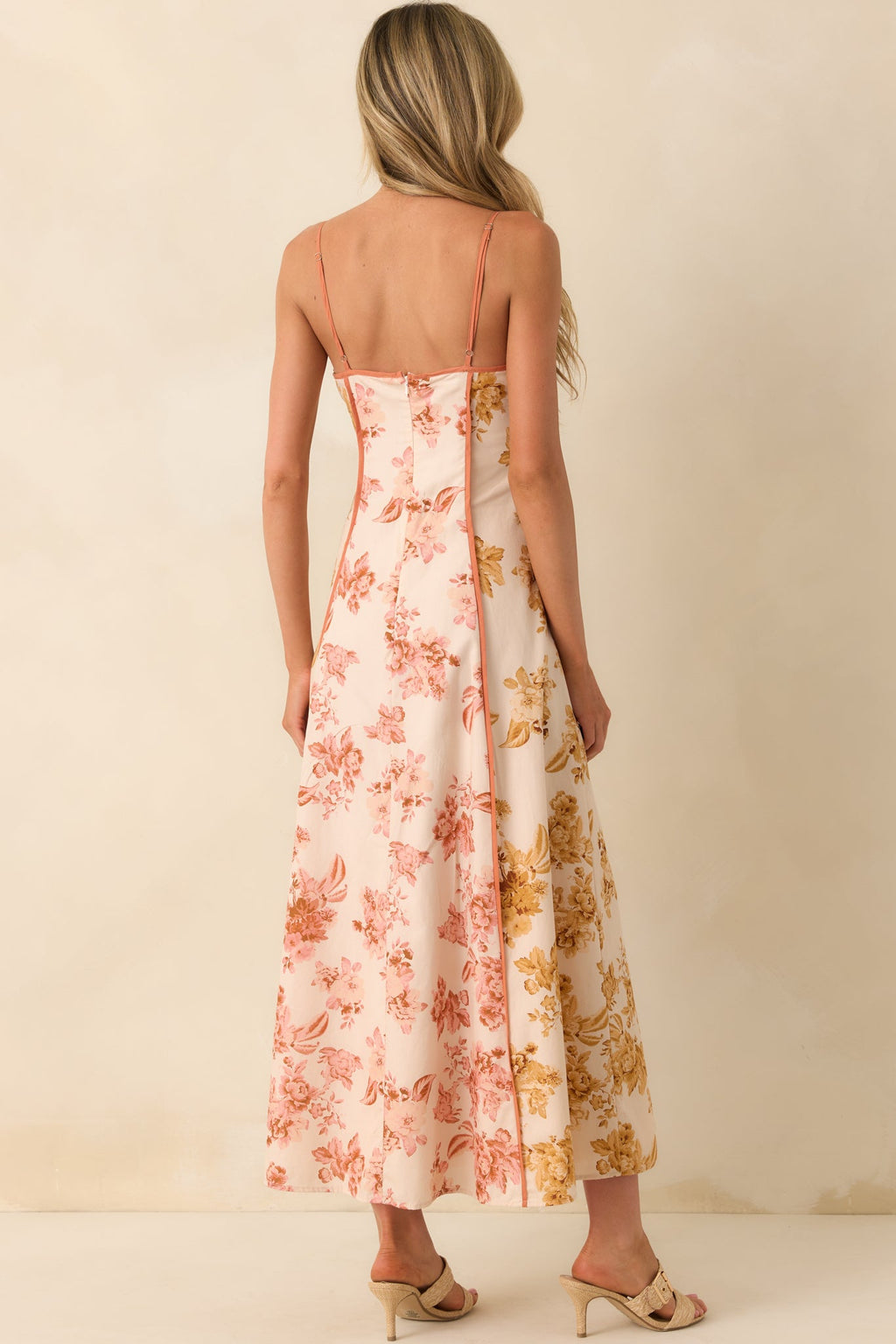 Feeling Like Yourself Rose Pink Floral Print Cotton Maxi Dress