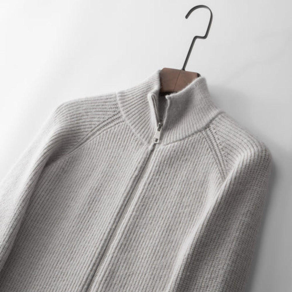 The Amalfi Wool Zipper Vest