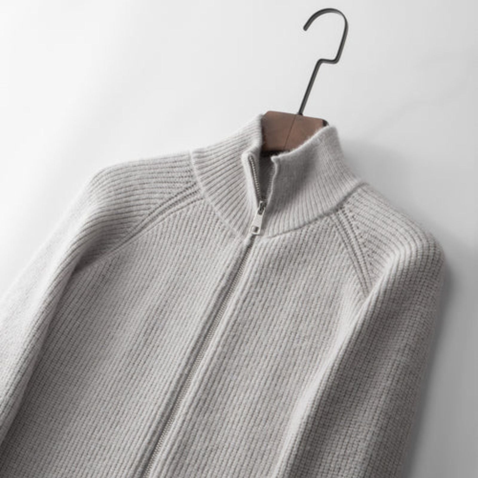 The Amalfi Wool Zipper Vest