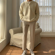 The Oslo Soft-Knit Polo Sweater