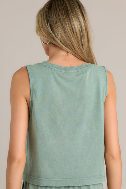 Z Supply Sloane V-Neck Palm Green Tank