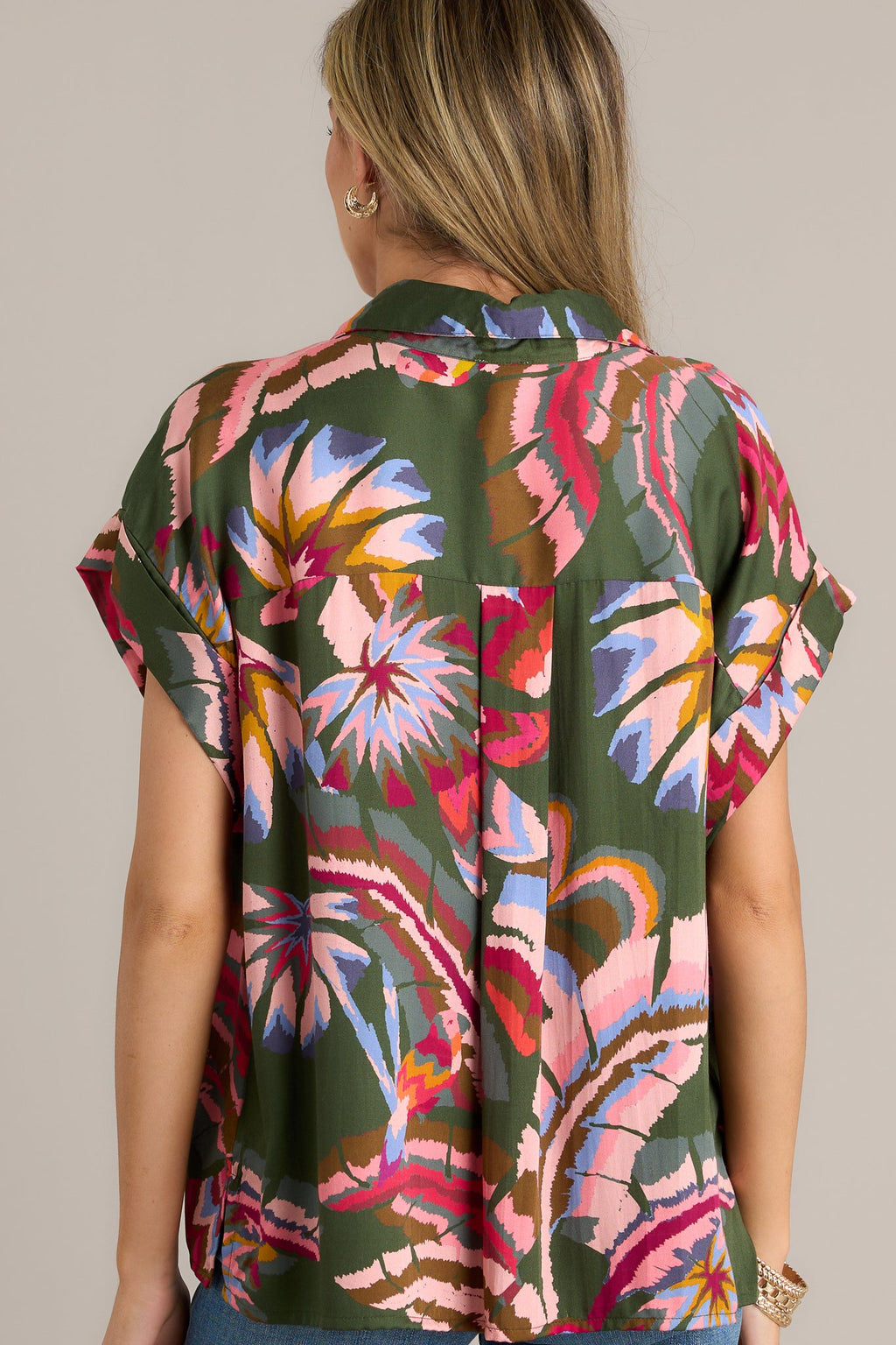 Butterfly Wonderland Green Multi Top