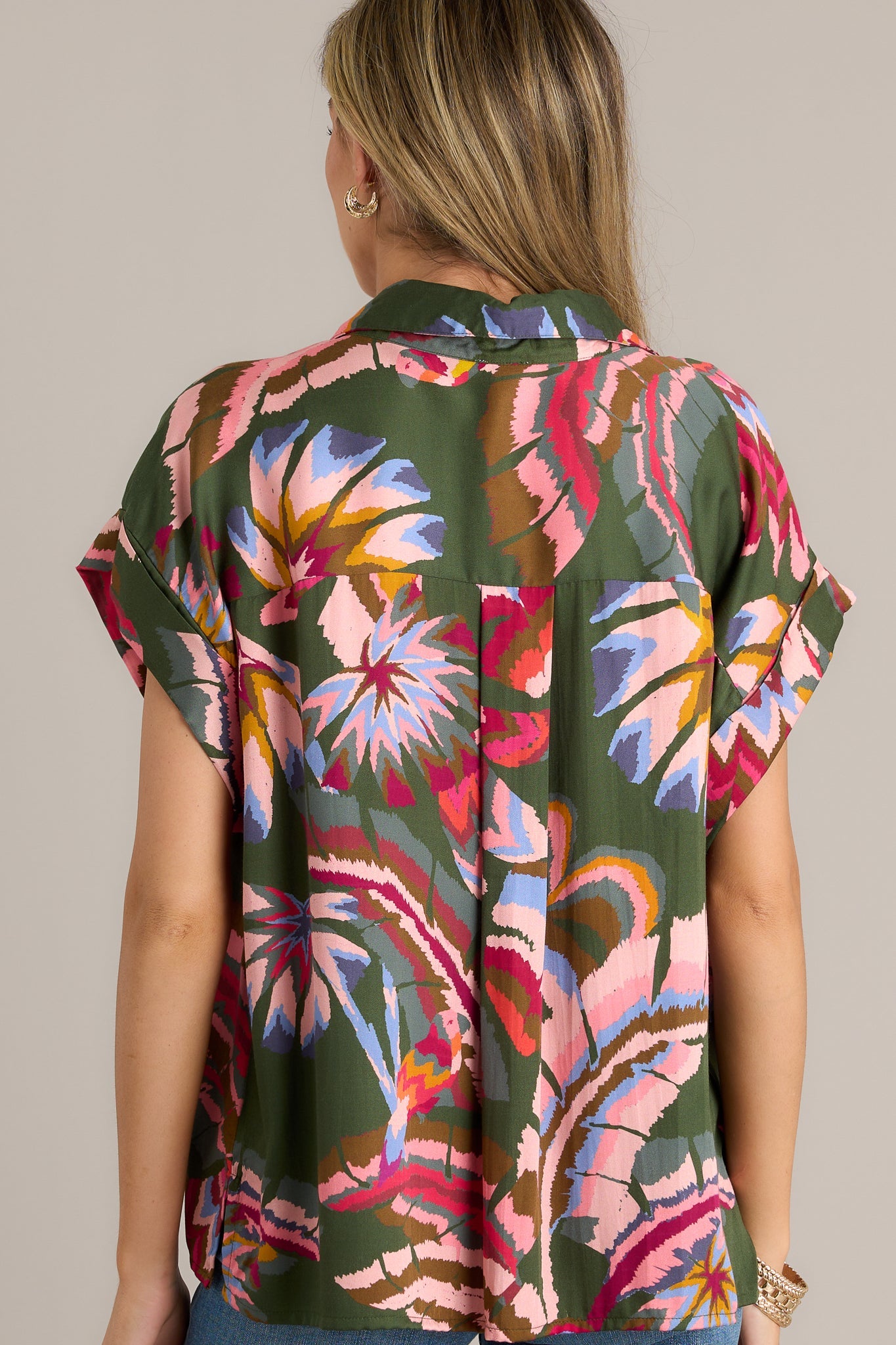 Butterfly Wonderland Green Multi Top