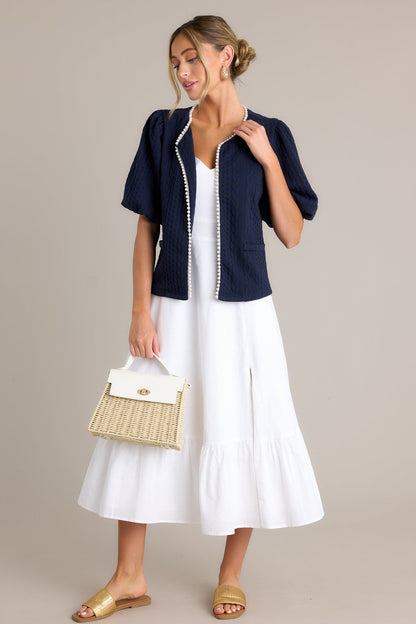 Gilded Lily White Maxi Dress