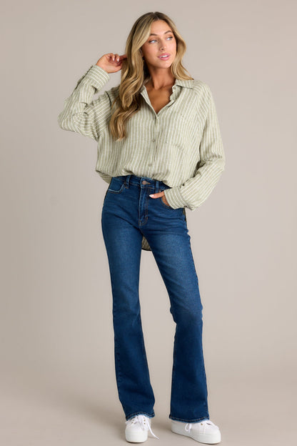 Z Supply The Perfect Linen Meadow Stripe Top