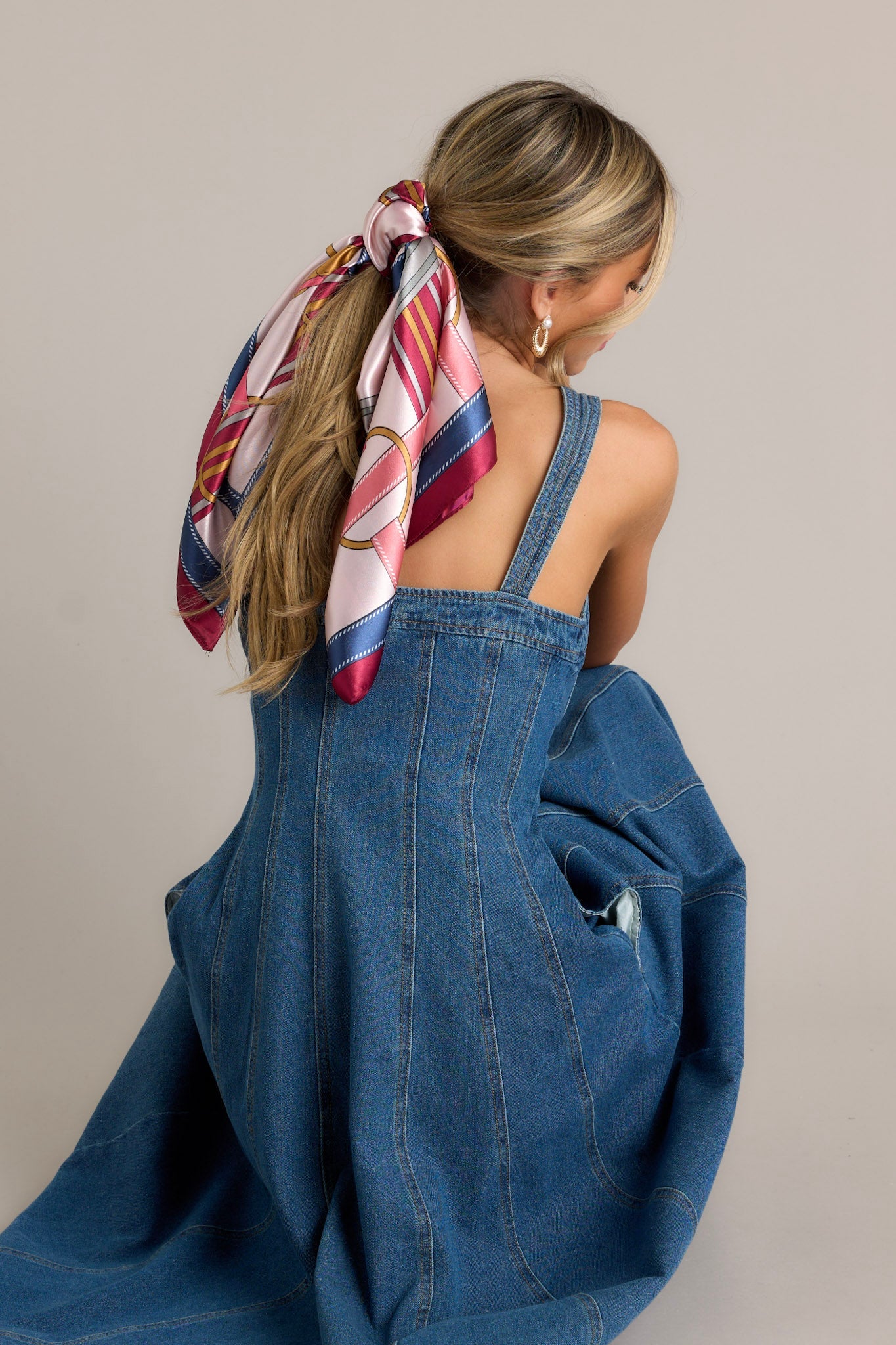 A Breezy Day Magenta Multi Print Scarf