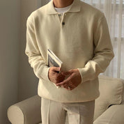 The Oslo Soft-Knit Polo Sweater
