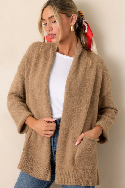 Do You Mind Light Mocha Cardigan