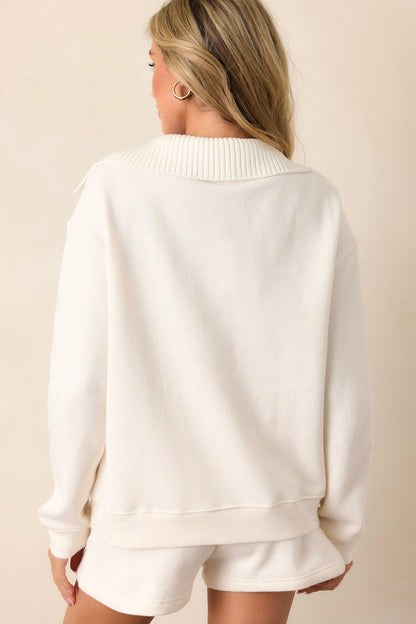 Z Supply Sonata Sea Salt Fleece Sweatshirt