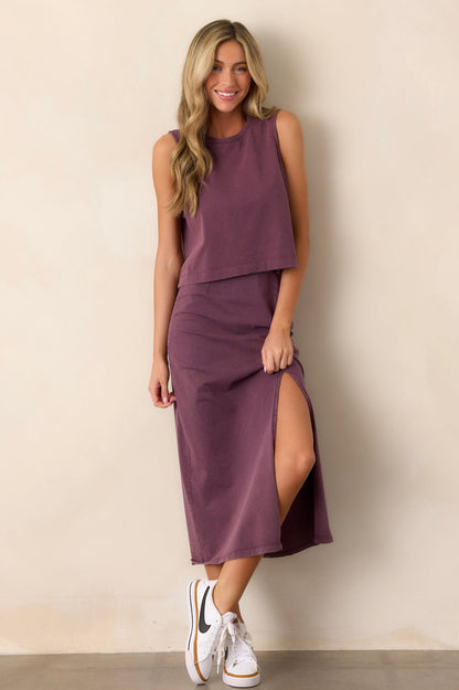 Z Supply Shilo Cocoa Berry Knit Skirt
