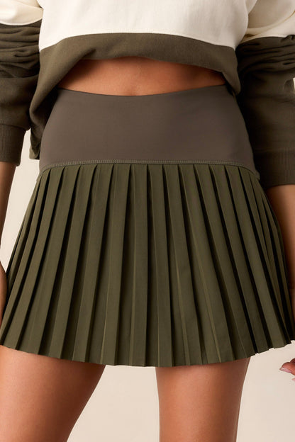 Z Supply Grape Leaf Green Playing Doubles Skirt