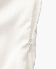 Pearl Button Ruffle Midi Dress
