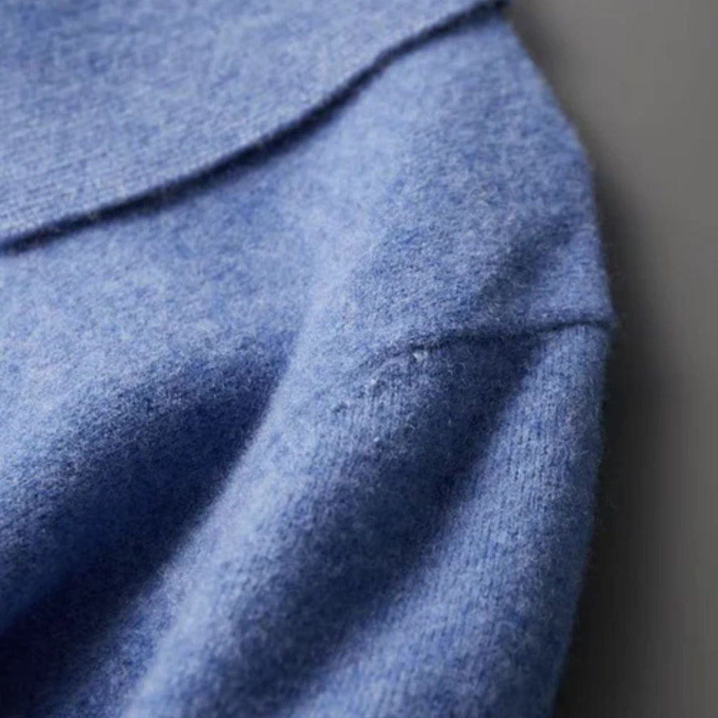 The Vienna Merino Wool Quarter Zip Polo