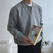 The Oslo Soft-Knit Polo Sweater