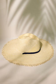 Sunshine Tienda Miriam Wide Brimmed Palm Fringe Hat