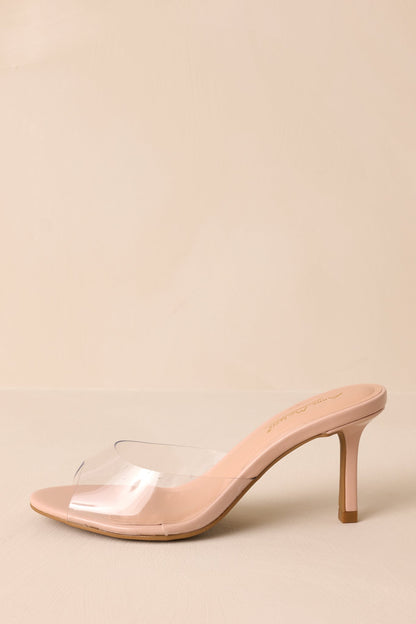 Into the Mystic Nude and Clear Heels