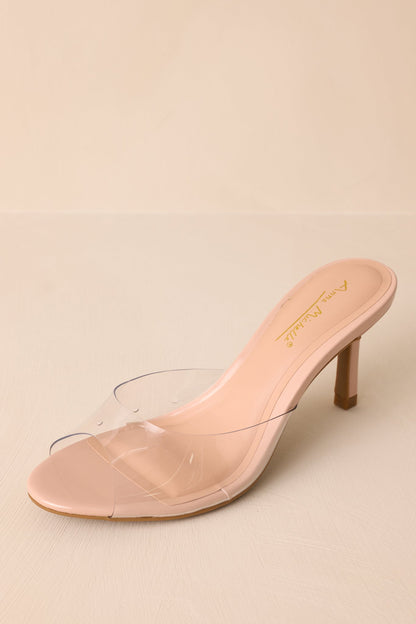 Into the Mystic Nude and Clear Heels