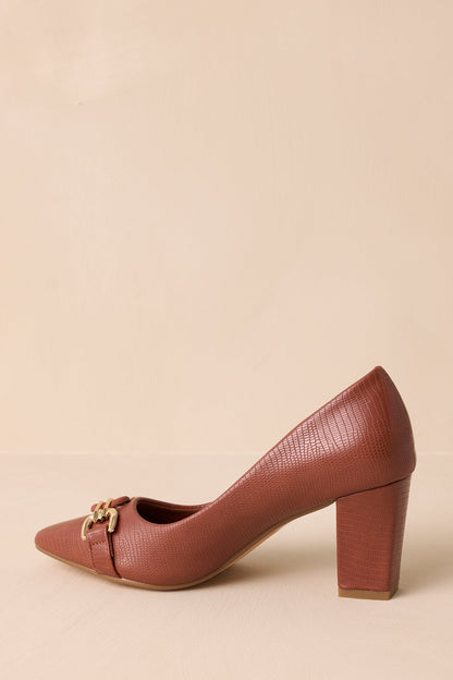 How It Went Brown Block Heel