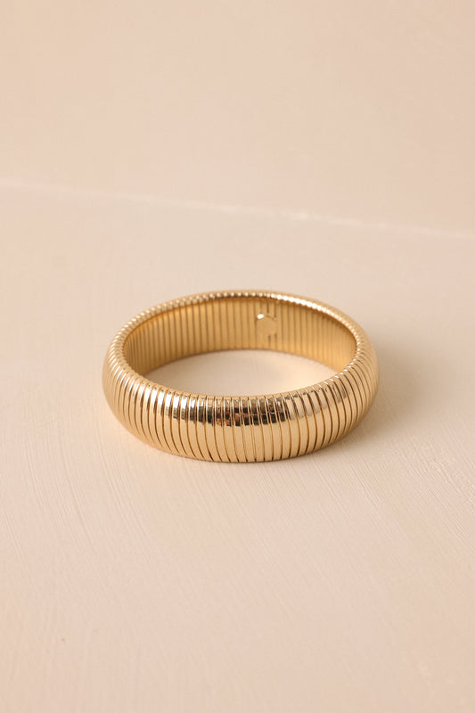 Heart of Glass Gold Omega Bracelet