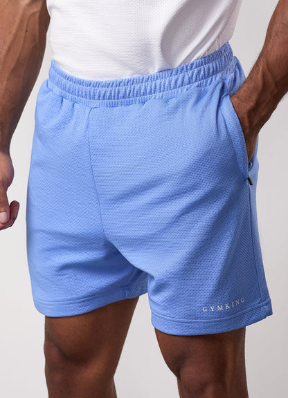 Gym King Brooklyn Mesh Short - Provence Blue