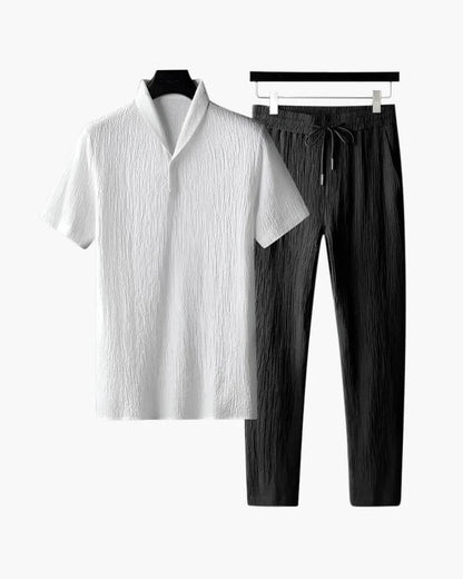 Cotton Polo & Pantalon Suit