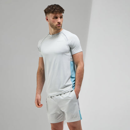 Gym King Focus Woven Tee - Light Grey/Urban Grey