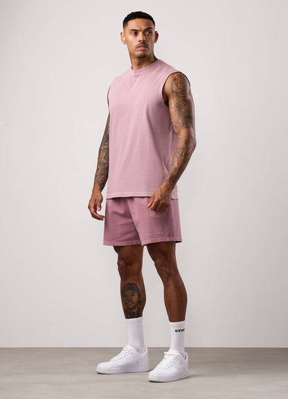 Gym King Purpose Washed Short - Dusky Mauve