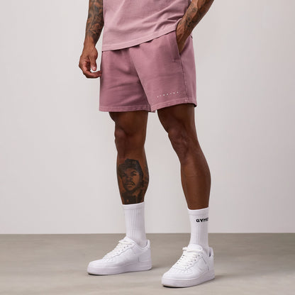 Gym King Purpose Washed Short - Dusky Mauve