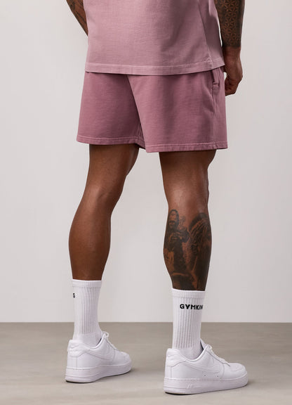 Gym King Purpose Washed Short - Dusky Mauve