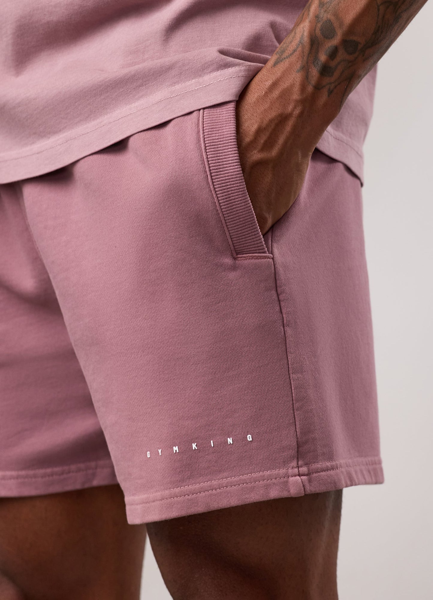 Gym King Purpose Washed Short - Dusky Mauve
